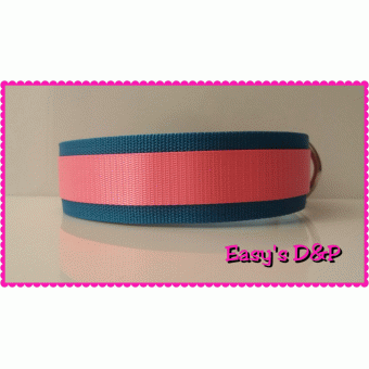 Turquoise met neon roze hb