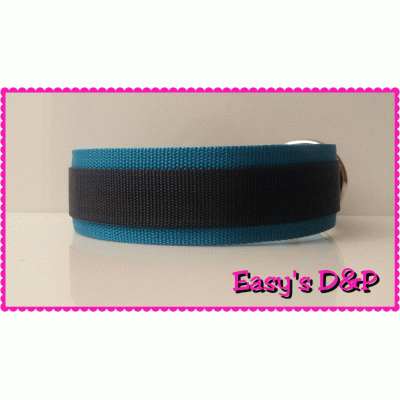 Turquoise met donker blauw hb Turquoise met donker blauw hb