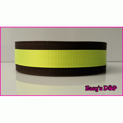 Bruin met neon geel hb