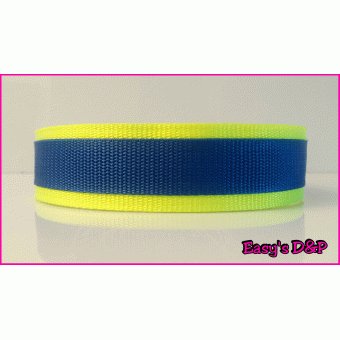 Neon geel met kobalt blauw hb