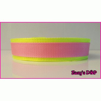 Neon geel met baby roze hb