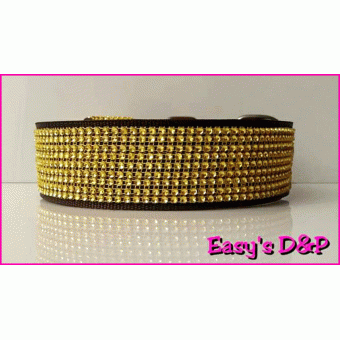 Bruin met bling goud hb