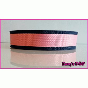 Donker blauw met baby roze H.B