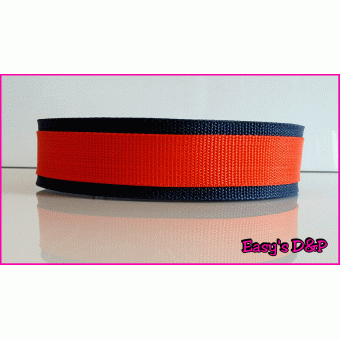 Donker blauw met rood H.B