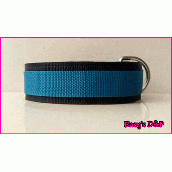 Donker blauw met turquoise H.B