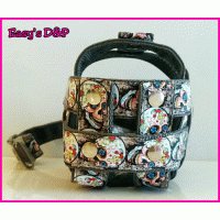 Muilkorf grijs skull kruis