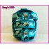 Muilkorf camo turquoise nylon kleur blauw