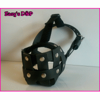 Muilkorf neon roze met panter print