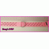 Hb baby roze veel spikes 5cm 