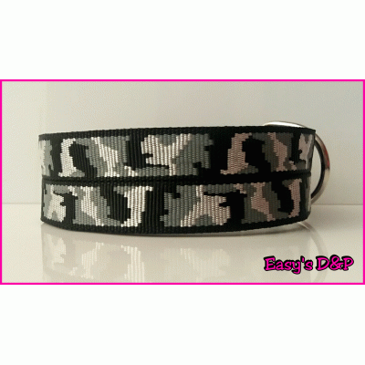 Camouflage grijs halsband