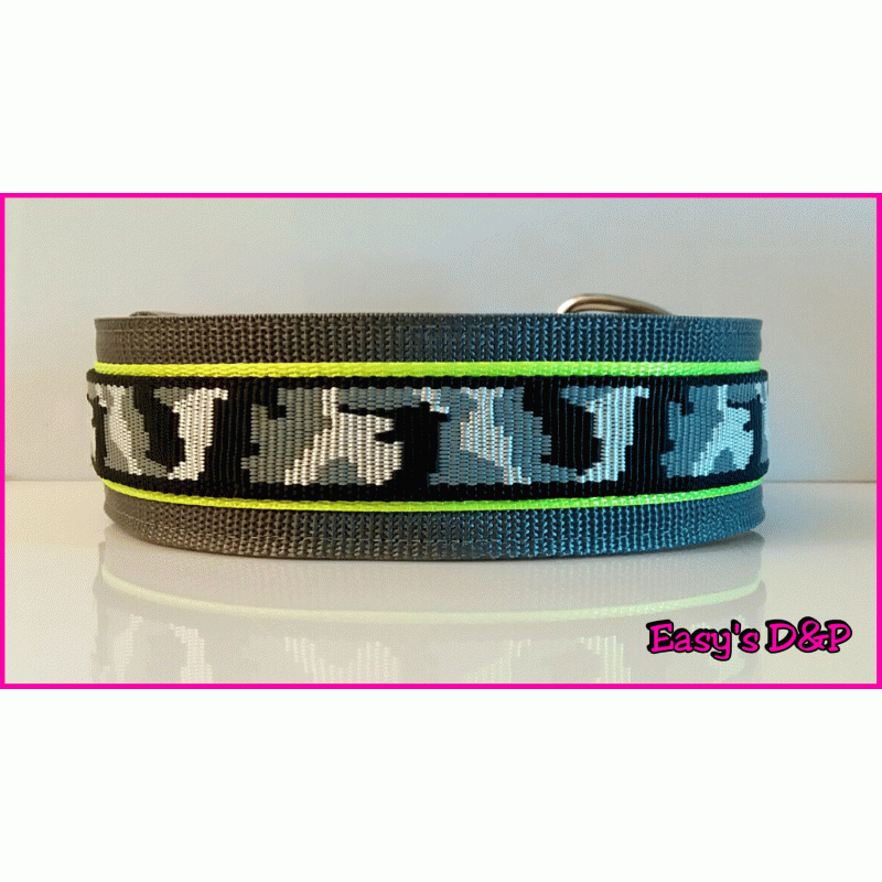 Camouflage grijs neon geel hb