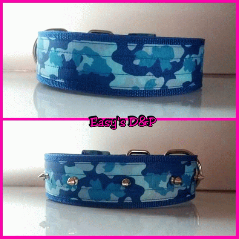 Blauw camouflage lint breed hb