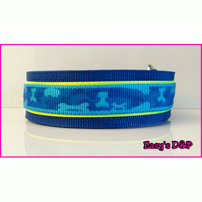 Camouflage blauw neon geel hb