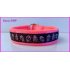 Halfcheck neon roze skull omgedraaid 