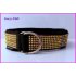 Halfcheck zwart goud bling 
