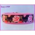 Halfcheck baby roze bloemen vlinder