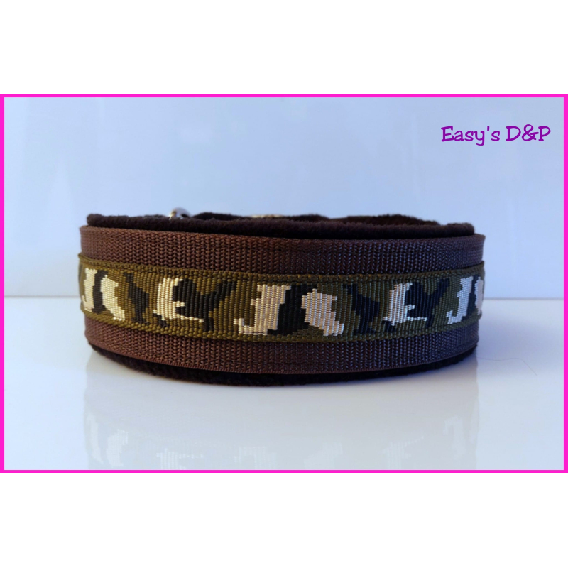 Bruin met groen camouflage nylon hb