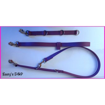 Trim set paars biothane