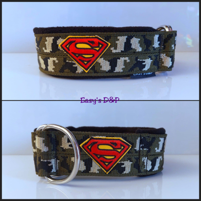 Halfcheck halsband camouflage superman 