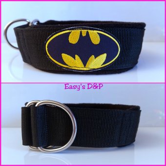 Halfcheck halsband zwart batman OP=OP