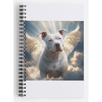 Notitie boek wit pitbull vleugels
