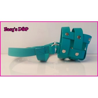 Muilkorf turquoise biothane OP=OP