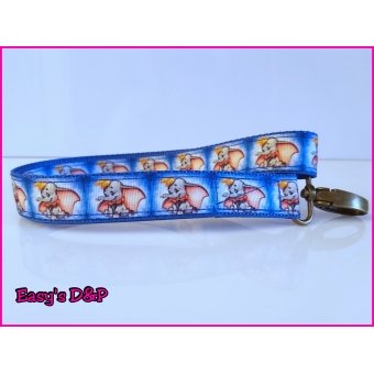 Sleutelhanger of break stick hanger olifantje blauw 