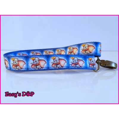 Sleutelhanger of break stick hanger olifantje blauw 