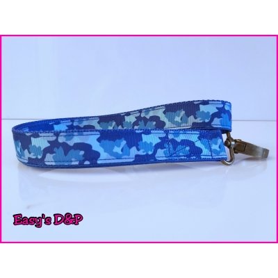 Sleutelhanger of break stick hanger camouflage blauw lint 