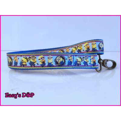 Sleutelhanger of break stick hanger minions blauw 