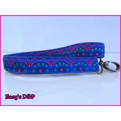 Sleutelhanger of break stick hanger bloemen blauw 